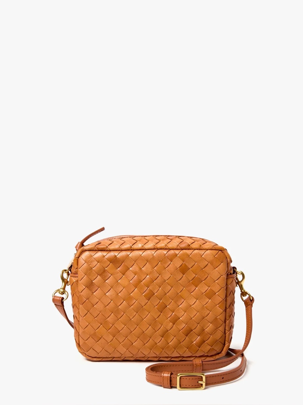 Clare V. Midi Sac Natural Diagonal Woven